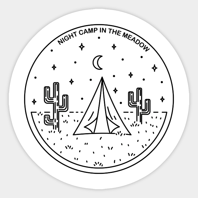 Happy Camper Sticker by polkamdesign